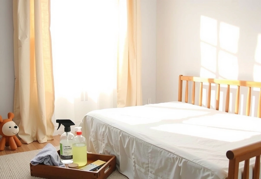 Chambre d'enfant paisible après intervention professionnelle